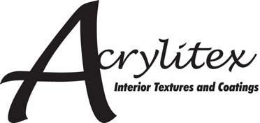 Instructions for Touch Up and Patchwork For Acrylitex Basecoat & Texture Coat Acrylitex is resistant to many common soils and stains.