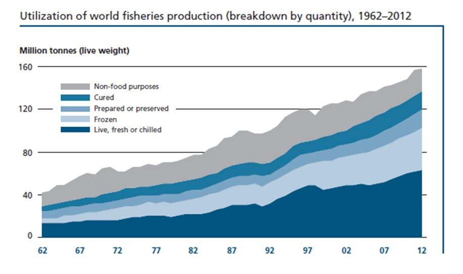 INCREASING CONSUMPTION Live and Fresh Seafood