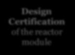 step specific to the reactor module design - promoting standardisation of the licensing standards applicable to this design-focussed pre-licensing step