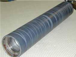 Textile industries Grooved rollers, godets, templates for guidance of