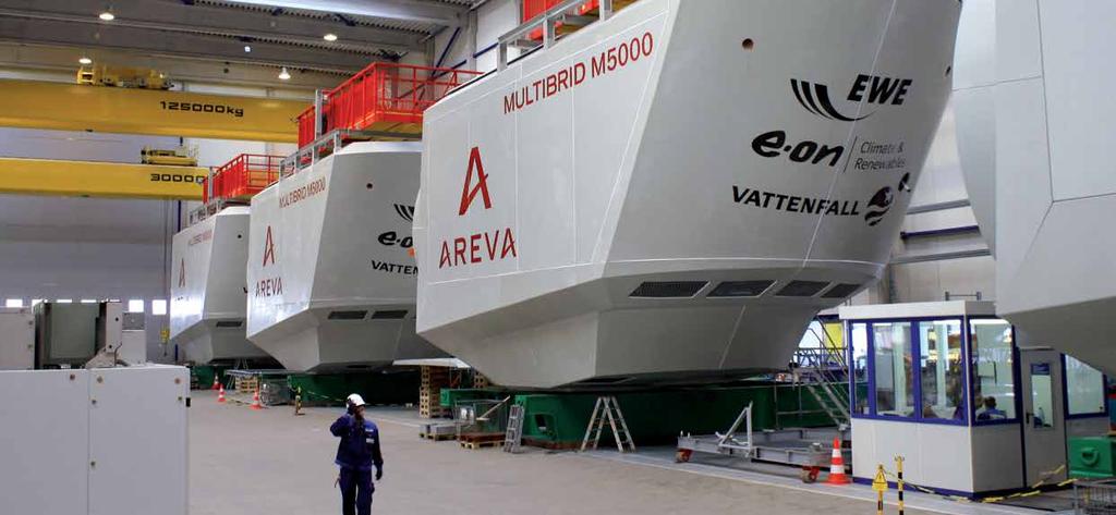 The Concept The AREVA Wind M5000 combines everything that makes a high quality offshore wind energy Plant stand out: reliability, effiiciency and high performance.