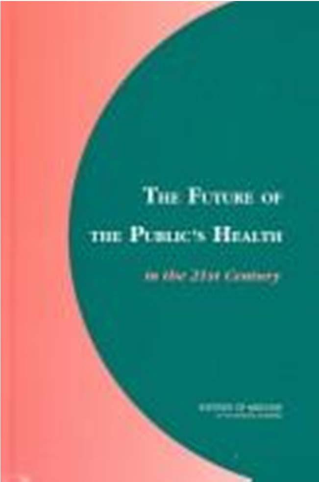 Public health s thoughts on infrastructure DHHS should develop a comprehensive investment plan for a strong public