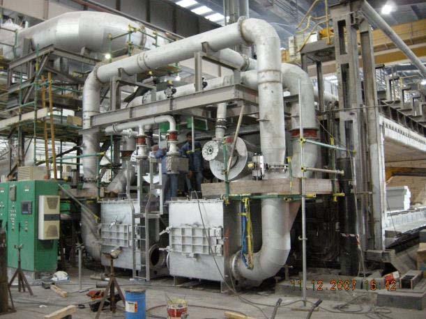 Rebuilding Aluminium Melting Furnaces 70 T