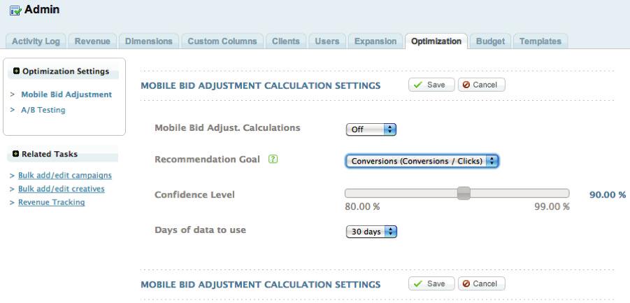 Manage mobile bid adjustments easily through customized settings Keep devices in mind.