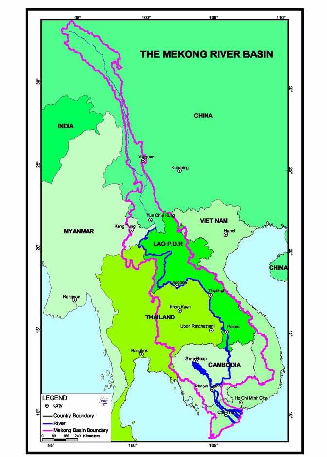 Figure P-1: Map of Mekong River