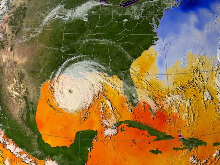 Hurricane Rita and SST 38 Warmer Oceans: