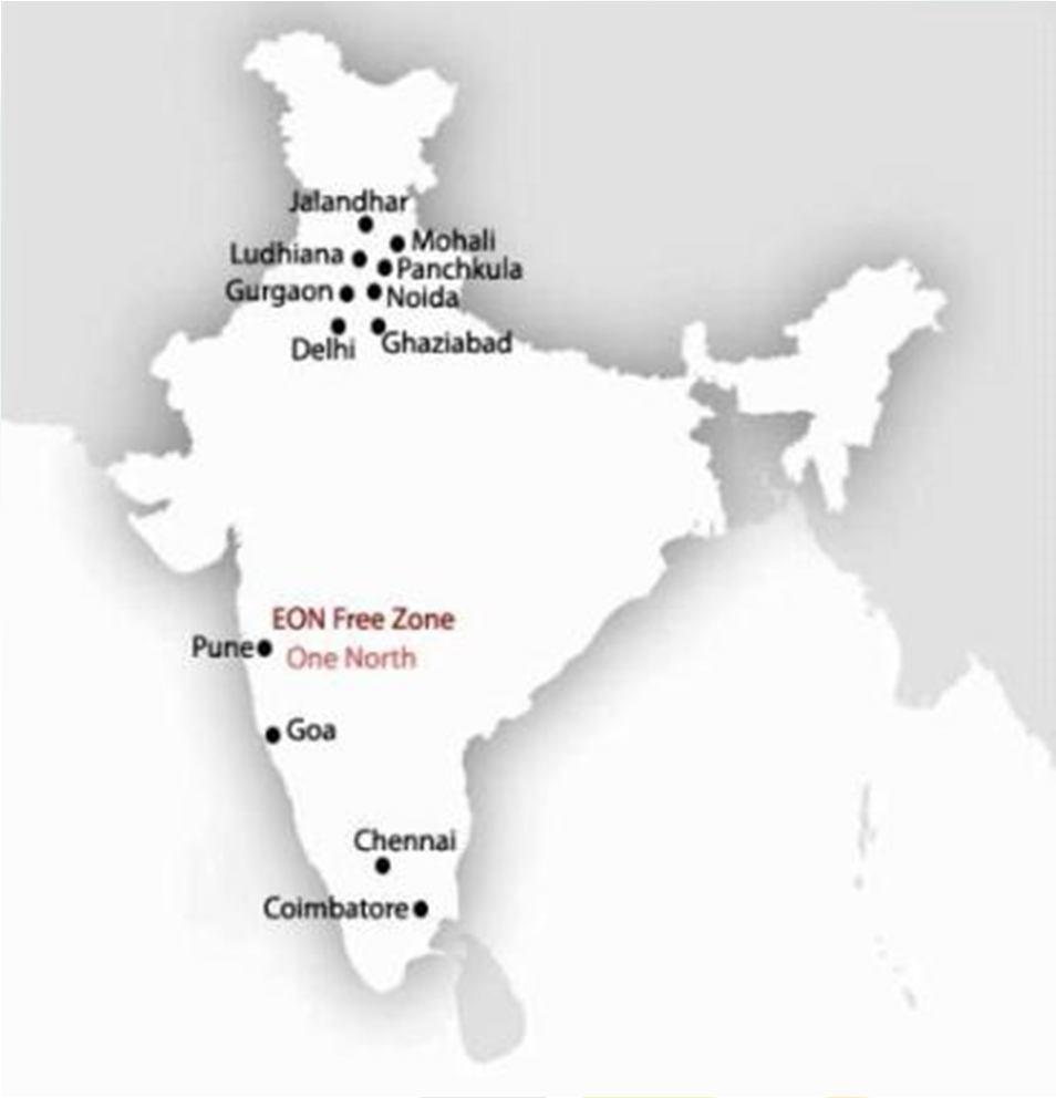 About Ireo Pan India footprint of Projects Ireo has a diversified portfolio of high quality, strategically located projects spread across approximately 4,000 acres of owned land across NCR including