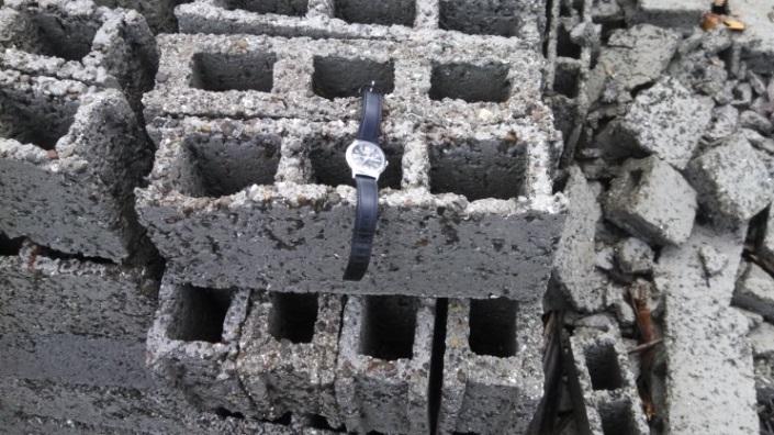 Poor quality concrete blocks on Samar.