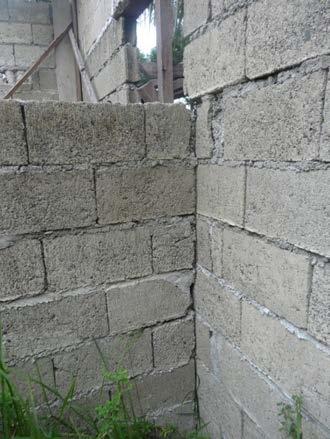 Recommendation 3: Wet concrete blocks before adding them to walls, and plaster the house to make it stronger.