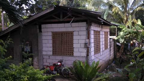 One-story masonry house on Bohol (example 2) 5.