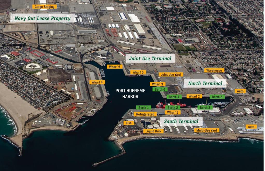 Port Overview Main Channel Depth: 35 FT 120 Acre Terminal 24 Acre Terminal (Joint Use) 130 Acre Navy Out-lease