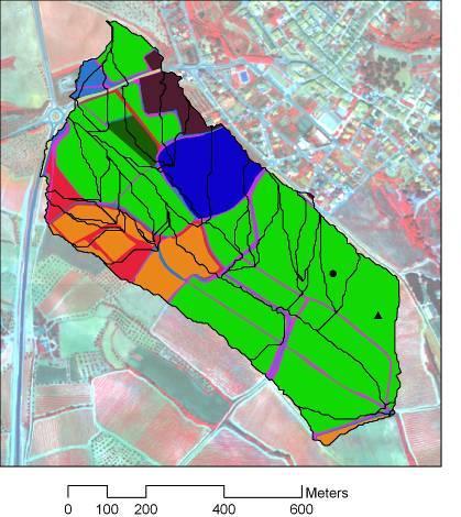 SWAT application Sensitivity analysis Using SWAT to predict climate change effects on runoff and soil losses in Model calibration and validation Soil moisture: TFR probes (Decagon) at four