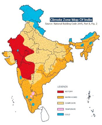 Variation in Climate Zones within India