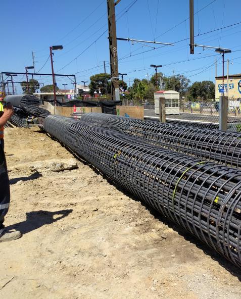 pile spacing/reinforcement High Cost Used in