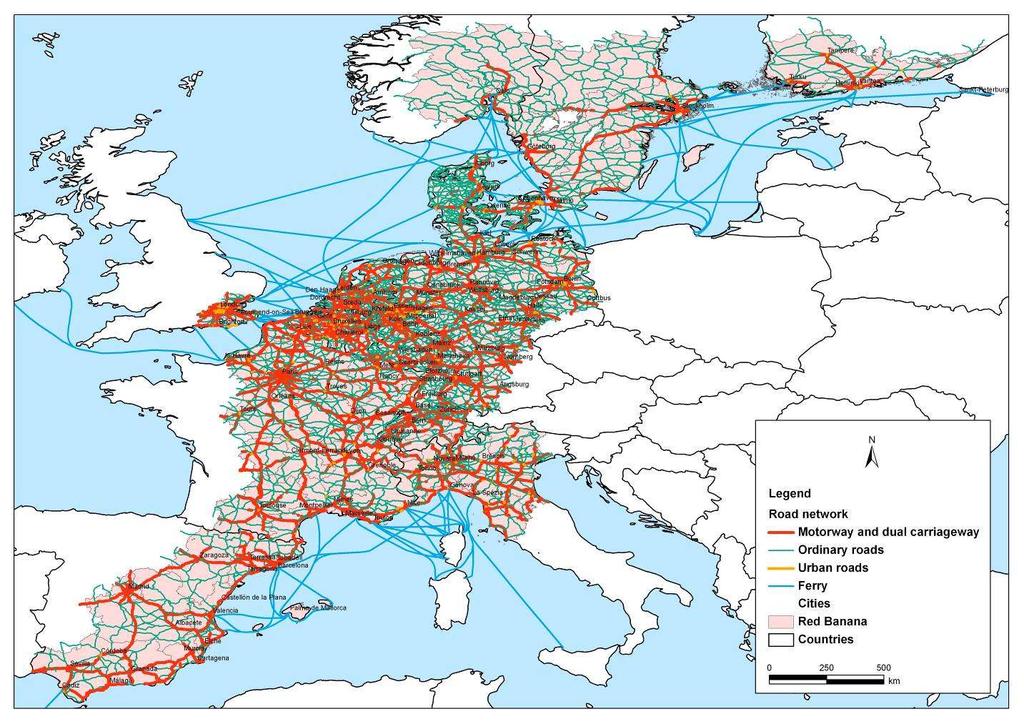 Transport Networks (I) Roads Motorways Dual