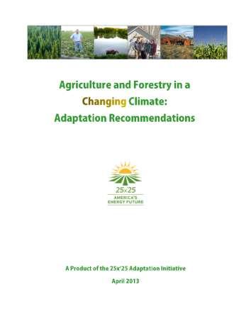 Adaptation Recommendations Agriculture and