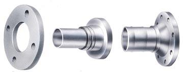 fixed or swivel flanges in accordance with the DIN or ANSI