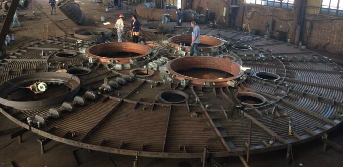Recent installations are Mogale Alloys in Krugersdorp, where the SMS group was responsible for the upgrading of two SiMn furnaces with new electrode columns, air-cooled roofs, gasoff takes, bus tubes