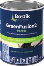 GreenFusion2 can also be used to bond most resilient flooring materials, including difficultto-bond olefin backings.