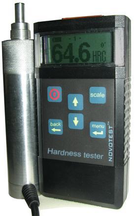 Portable UCI Hardness Tester NOVOTEST T-U1 UCI Hardness tester NOVOTEST T-U1 is designed for rapid non-destructive testing of hardness according to ASTM A956 and DIN 50156: metals and alloys on