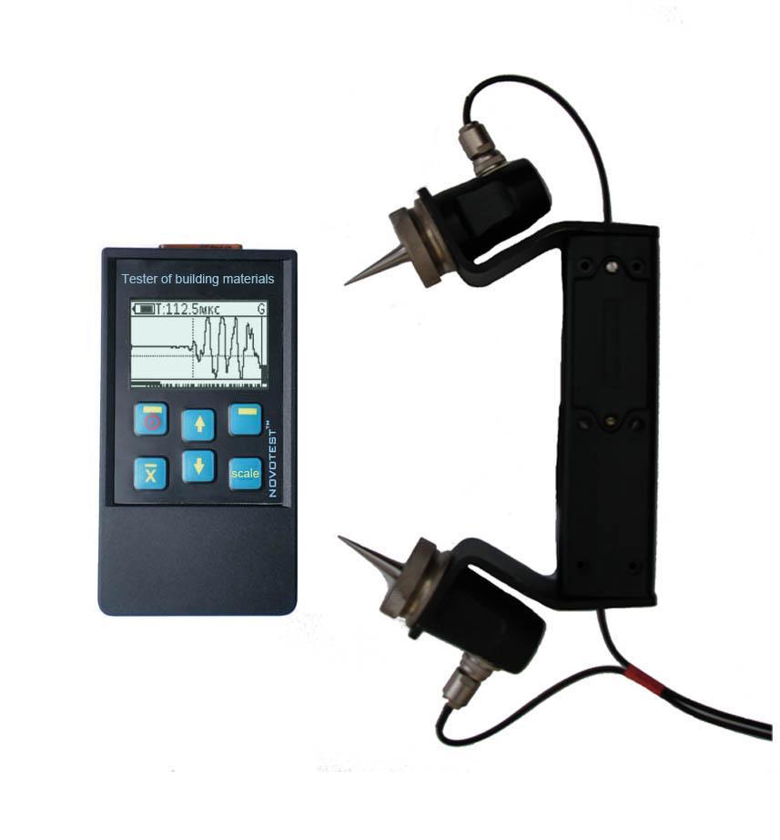 Ultrasonic Tester of building materials strength + Depth of cracks + Flow Detect NOVOTEST IPSM U+T+D The device allows you to control the strength and homogeneity of the concrete (GOST 17 624,