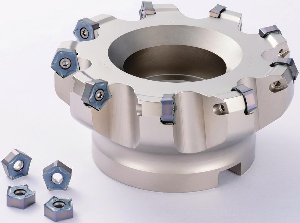 Reduces Chattering with Low Cutting Force Design Reduces Cutting Costs when Machining Auto