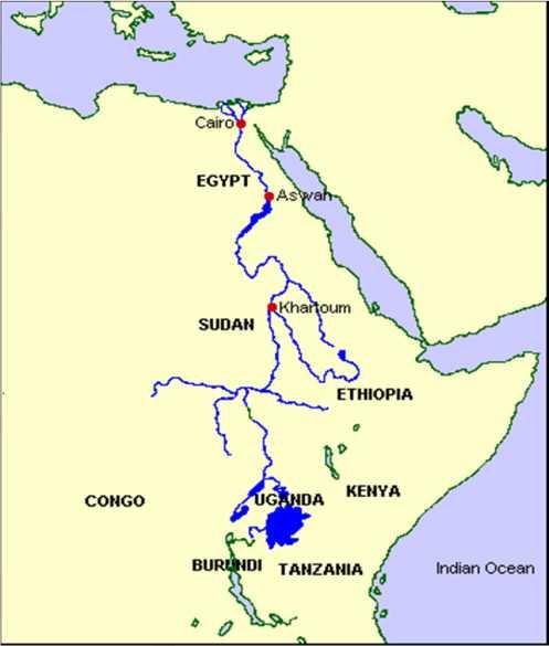 Nile Basin Countries Burundi DRC Eretria Egypt Ethiopia Kenya Rwanda Sudan South