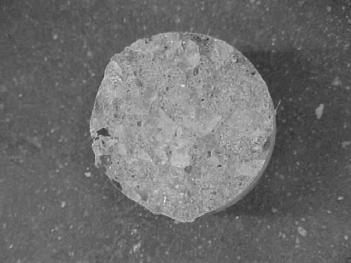 optimal FRP-concrete bond performance. Each disc exhibited complete concrete substrate failure.