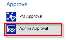 This is a tool developed in HTML5 to Admin approve hours and expenses. Note: the direct link (URL) to this tool is: https://my.crm.com/webresources/psa_/adminapproval.