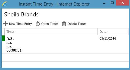 Instant Time Entry extended functionality. It has been made more flexible and manageable.