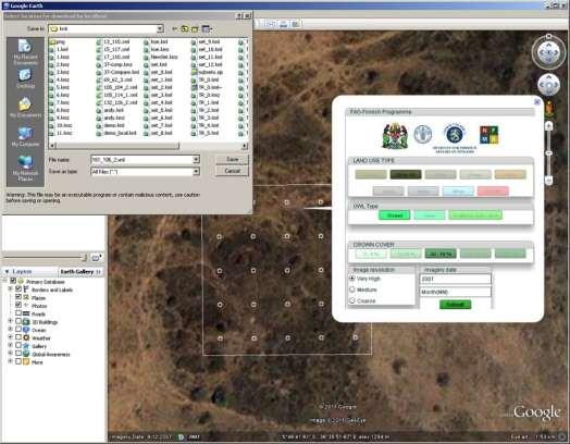Other example: Tanzania Data collection through Google Earth z Quick estimation of forest