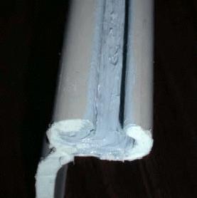 Waterstop H-Piles SEALING SHEET PILE INTERLOCKS Use P-201 to seal PVC and AZ sheet pile interlocks.