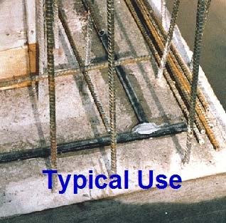 3. Place concrete without displacing or disturbing the position of the waterstop. METHOD 2: Rough concrete 1. Surface of the concrete must be clean and free from any loose debris or standing water. 2. Apply bead of ADEKA ULTRASEAL P-201.