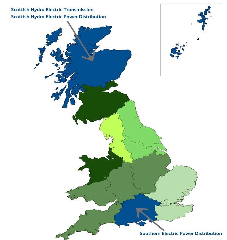 About SSEPD Scottish and Southern Energy Power Distribution owns: One electricity transmission network Two electricity distribution networks 106,000 substations