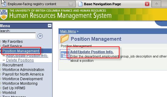 4. Type the Position number
