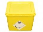 Step 6: Close the 30 litre rigid bin with a yellow lid. Ensure that the clips on the lid match up prior to closure.