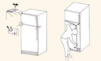 Adjusting Dropped Doors If the vaccine storage unit door is not level when closed or if it is touching the toe kick plate or another door on the unit, it requires adjustment.