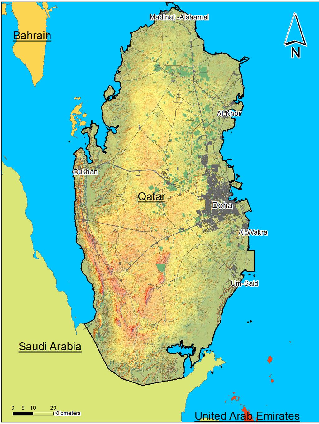 Baalousha, Estimation of Natural Groundwater Recharge in Qatar Using GIS 1. INTRODUCTION Qatar is an arid country located in the eastern part of the Arabian Peninsula.