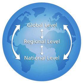 Building and Sustaining Commitment, all levels Global Level Provide norms, standards and data to support a variety of intergovernmental and multi-stakeholder processes Regional Level Support design