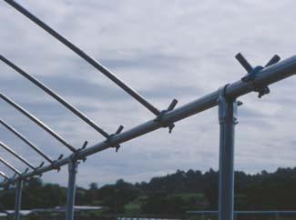 The open roof can be closed with a winch. winches for shading net Figure 6.
