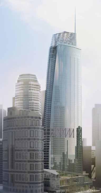 Set to open this spring, the tallest building on the West Coast resists wind and seismic drifts with massive braces. AC Martin West Coast BOAST BY GERARD M.