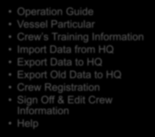 Export Data to HQ Export Old Data to