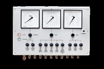 customdesigned control cabinet. With active pneumatic feedback signal.