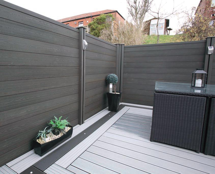 Fencing Composite Wood fencing is durable, water resistant and strong.