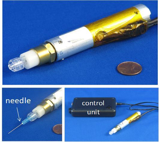 Proposed Solution Vibrating Needle for Venipuncture, GentleSharp Alpha III Phase I SBIR Hypothesis: + An actuated resonanceassisted lancet introduction device will significantly reduce insertion