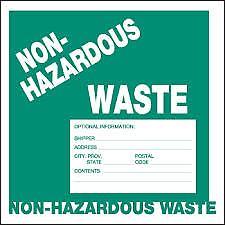 Non-Hazardous Waste (Trash): Construction