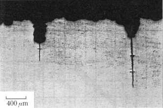 Profile of corrosion pit of leaf spring collected from the commercial use Fig. 2.76.