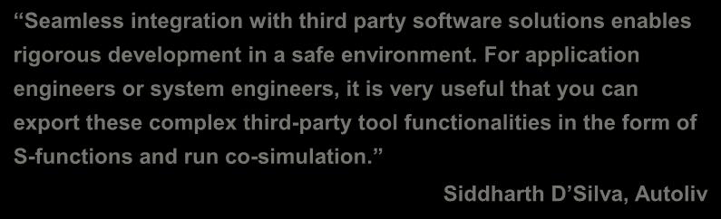 For application engineers or system engineers, it is very useful that you can Siddharth D'Silva,