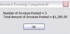 Figure 29: Posting Complete Only
