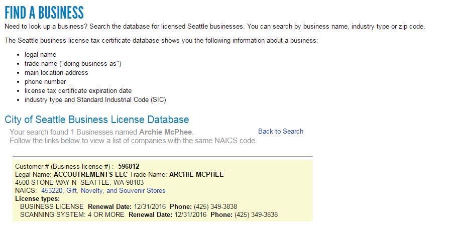 NAICS CODE HOW TO FIND http://www.seattle.
